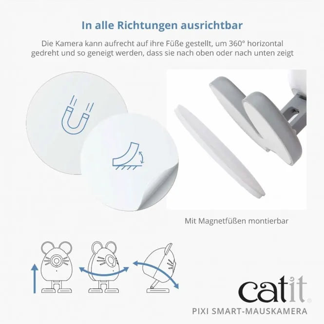 Catit PIXI Smart-Mauskamera - für Katzen, mit Nachtsicht