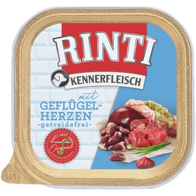 Rinti Schale Kennerfleisch mit Geflügelherzen - 9x300g