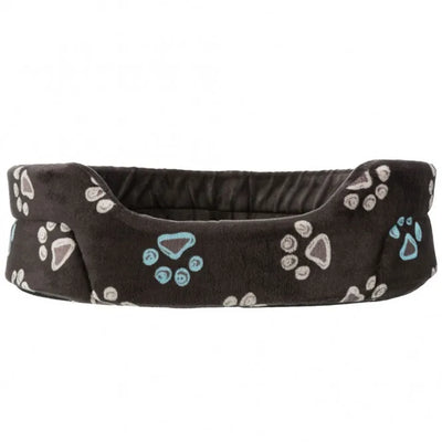 Trixie Bett Jimmy - taupe mit Pfoten, waschbar und rutschfest