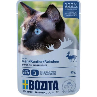 Bozita Pouch Häppchen in Gelee mit Rentier - 12x85g