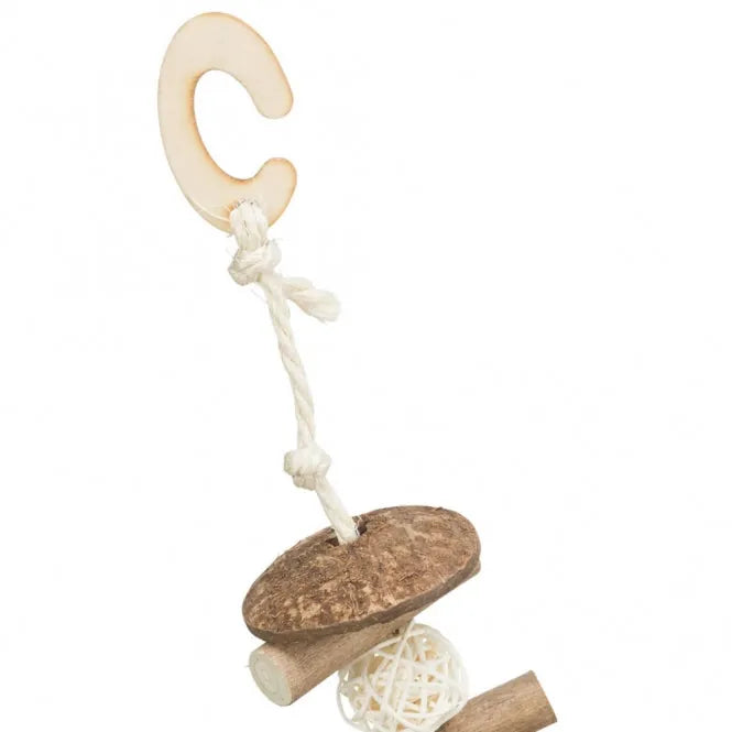 Trixie Knabberschaukel, Kokosnuss/Holz/Rattan – für Vögel