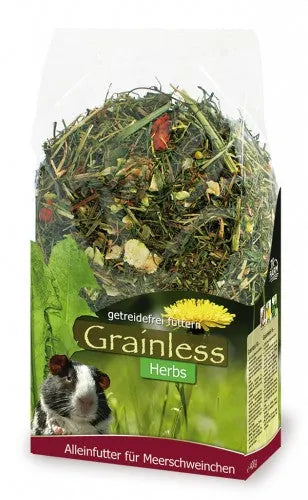JR Farm Grainless Herbs für Meerschweinchen 400g – Alleinfuttermittel