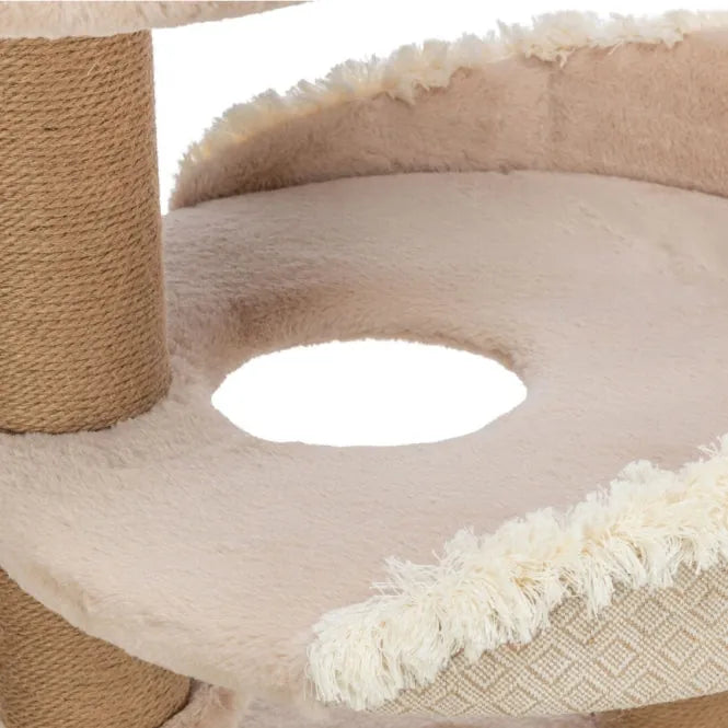 Trixie Kratzbaum Boho Filippo – mit abnehmbarem Kuschelbett