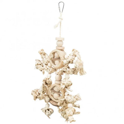 Trixie Naturspielzeug mit Bananenblättern, Holz und Luffa – für Vögel
