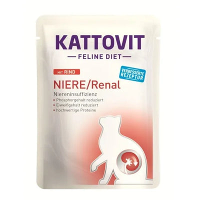 Kattovit PB Feline Diet Niere/Renal Rind - 24x85g