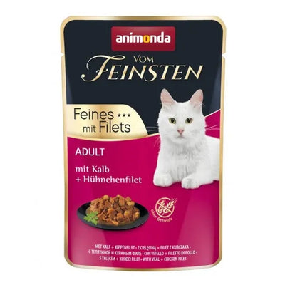 Animonda vom Feinsten Cat Adult Kalb & Hühnchenfilet - 18x85g