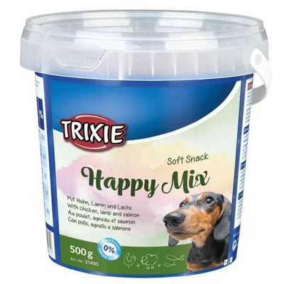 Trixie Soft Snack Happy Mix 500g Eimer – ohne Zuckerzusatz