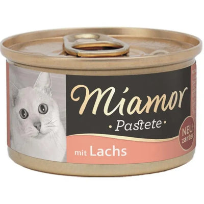 Miamor Pastete Lachs - 12x85g – zarte Fleischpastete