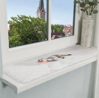 Trixie Fensterbank-Auflage Nani - 90 x 28 cm – rutschfester Boden