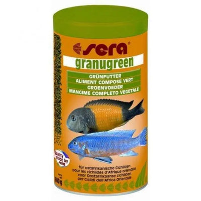 sera granugreen 1000 ml – Ballaststoffreiches Granulat für Cichliden