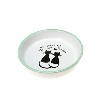 Karlie Flamingo Katzennapf Katze & Mond – handbemalt, 200 ml