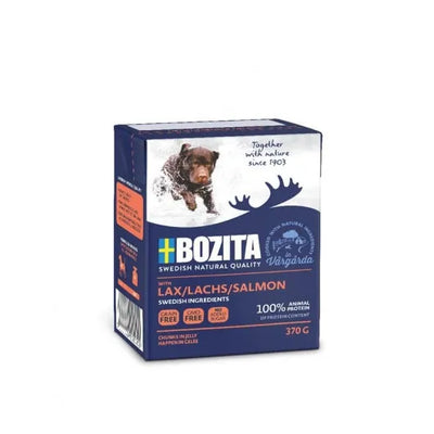 Bozita Dog Tetra Recard Happen in Gelee Lachs - 6x370g – stärkt das Immunsystem