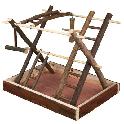 Trixie Vogelspielplatz aus Naturholz - 35 x 27 x 30 cm