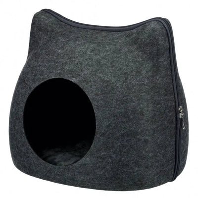 Trixie Kuschelhöhle Cat - 38 x 35 x 37 cm – isolierend und schmutzabweisend