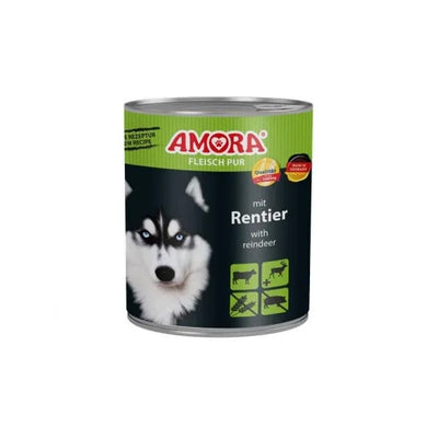 AMORA Dog Fleisch Pur Rentier - 6x800g