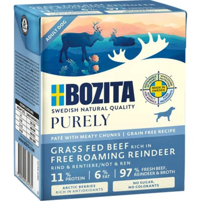 Bozita Dog Tetra Purely Pate mit Rind & Rentier - 6x370g