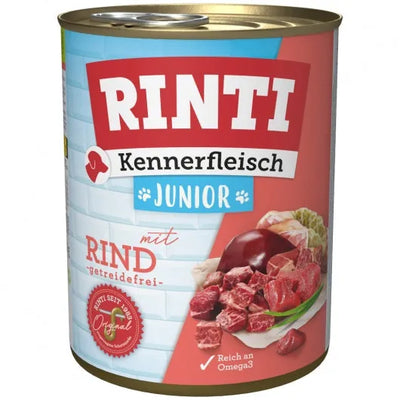 Rinti Kennerfleisch Junior Rind für Welpen – Hoher Fleischanteil