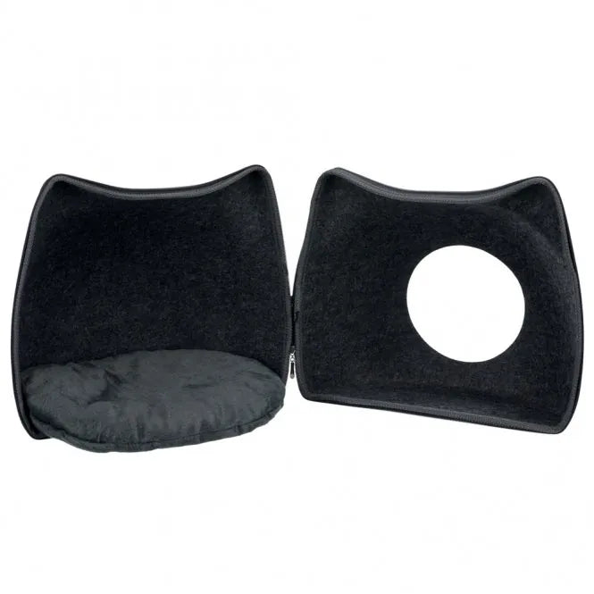 Trixie Kuschelhöhle Cat - 38 x 35 x 37 cm – isolierend und schmutzabweisend