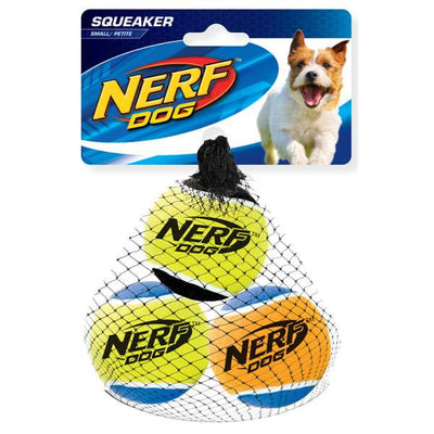 NERF DOG Tennisball mit Quietscher - langlebiges Spielzeug für Hunde