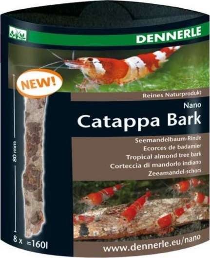 Dennerle Nano Catappa Barks, 8 Stück – Natürliche Wasserpflege für Aquarien