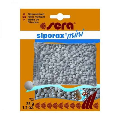 Sera siporax mini für fil 60/120, 35 g – Bio Filtermedium für kleine Aquarien