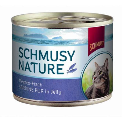 Schmusy Nature Meeres-Fisch Sardine pur 12 x 185g Dose