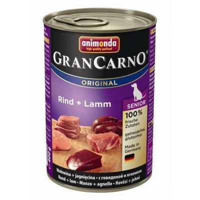 Animonda Dog Dose GranCarno Senior Rind & Lamm – artgerechte Nahrung für Hunde