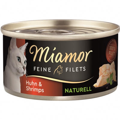 Miamor Dose Feine Filets Naturelle Huhn & Shrimps 24 x 80 g