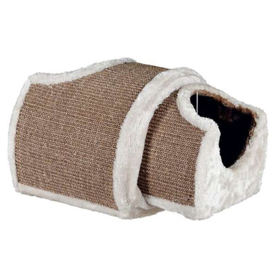Trixie Kratztunnel für Katzen – mit Plüsch und Sisalkratzfläche
