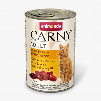 Animonda Cat Dose Carny Adult Rind & Huhn & Entenherzen
