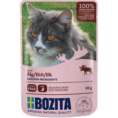 Bozita Pouch Häppchen in Gelee mit Elch - 12x85g