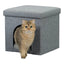 Trixie Kuschelhöhle Alois - 38 x 40 x 38 cm – faltbar mit gepolstertem Deckel