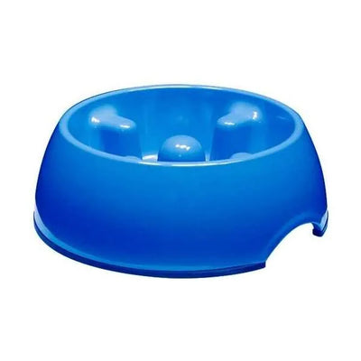 DOGIT Go-Slow Anti-Schling-Napf Blau 1200 ml – für langsames Fressen