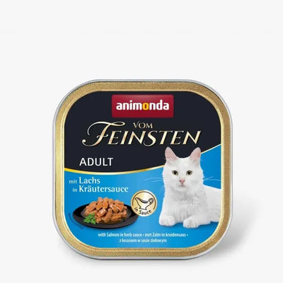 Animonda Vom Feinsten mit Lachs in Kräutersauce - 32x100g – ohne Getreide