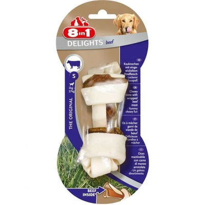 8in1 Delights Beef Kauknochen – Kausnack für Hunde