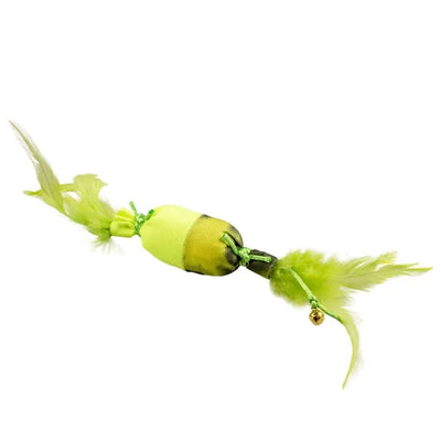 Duvoplus Cat Toy Flash Bonbon mit Federn - grün – für aktives Spiel