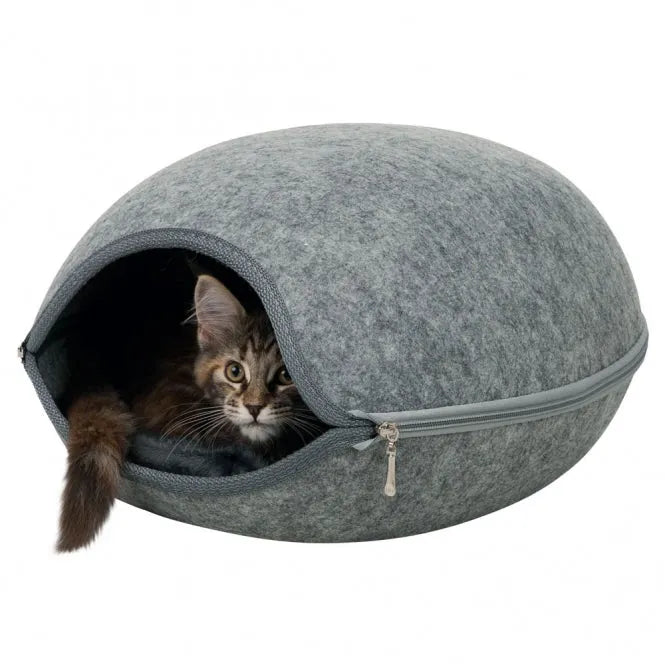 Trixie Kuschelhöhle Luna - 40 x 24 x 46 cm – isolierend und schmutzabweisend