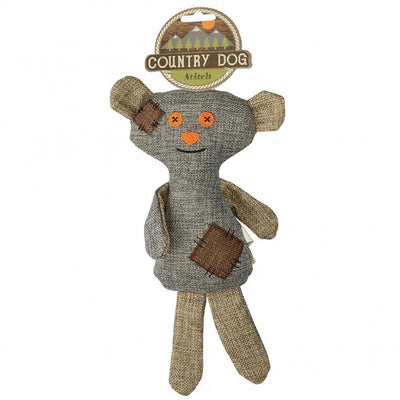 Country Dog Stitch - Kuscheltier für Hunde mit Quietscher und raschelnder Füllung