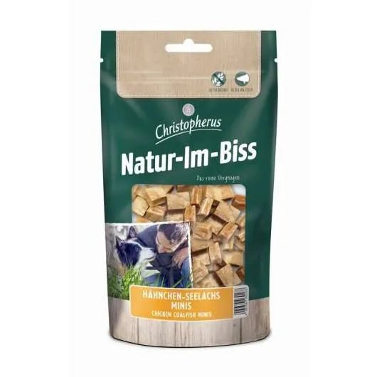 Christopherus Snack Hähnchen-Seelachs Minis - Snacks für Hunde (12x70g)