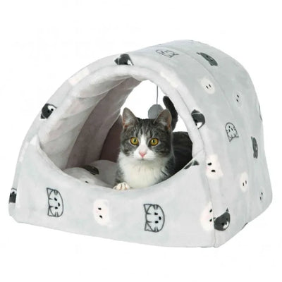 Trixie Kuschelhöhle Mimi - 42 x 35 x 35 cm – mit Spielzeug am Band