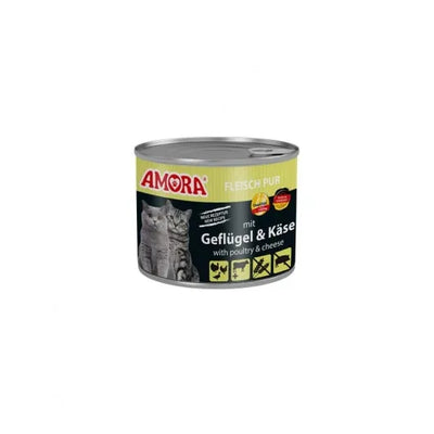Amora Cat Fleisch Pur mit Geflügel & Käse - Katzenfutter