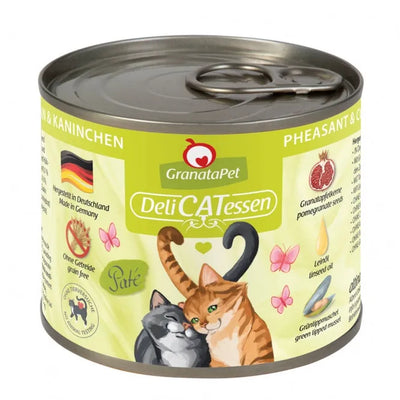 GranataPet Delicatessen Dose Fasan & Kaninchen für Katzen – Immunstärkung, ohne Getreide