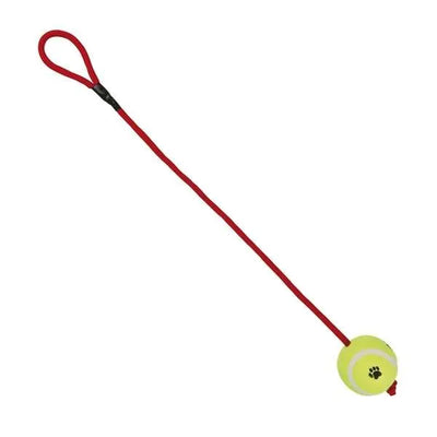 Trixie Tennisball am Seil – Spielspaß für Hund und Halter