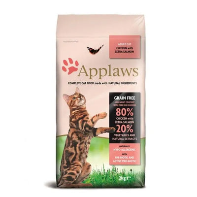Applaws Katzentrockenfutter mit Hühnchen & Lachs - 80% Fleischanteil