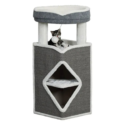 Trixie Cat Tower Arma – mit Plüsch und Sisalkratzflächen