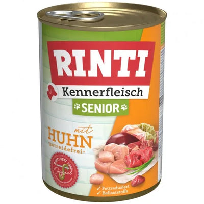 Rinti Kennerfleisch Senior Huhn für ältere Hunde mit hohem Fleischanteil