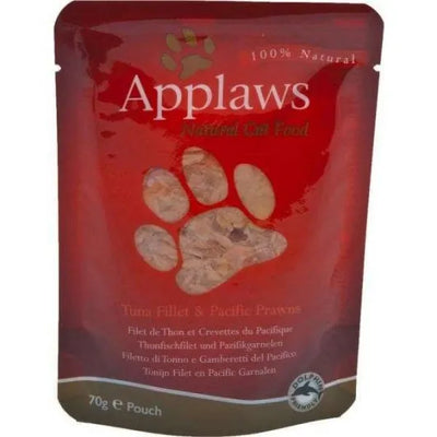 Applaws Frischebeutel Thunfischfilet & Pazifikgarnelen - 12x70g