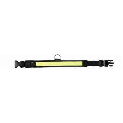 Trixie Flash + Reflect Halsband - Schwarz-Gelb – Sichtbarkeit bis 500 m