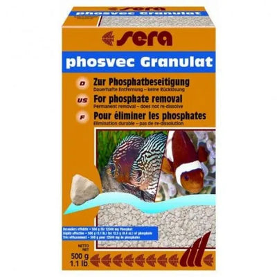 sera phosvec Granulat 500g – Phosphatentferner für Aquarien