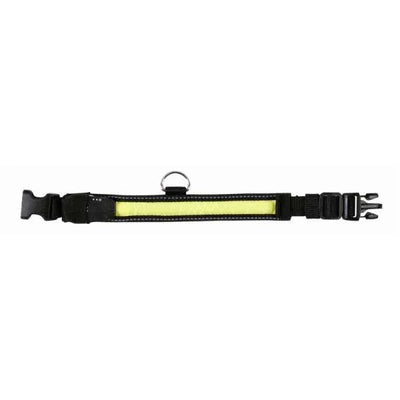 Trixie Flash + Reflect Halsband - Schwarz-Gelb – Sichtbarkeit bis 500 m